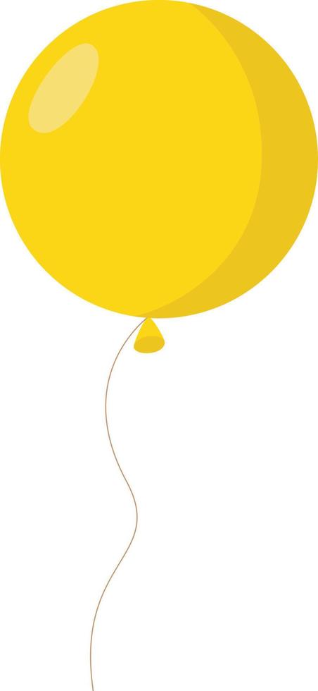Palloncino giallo illustrazione vettore