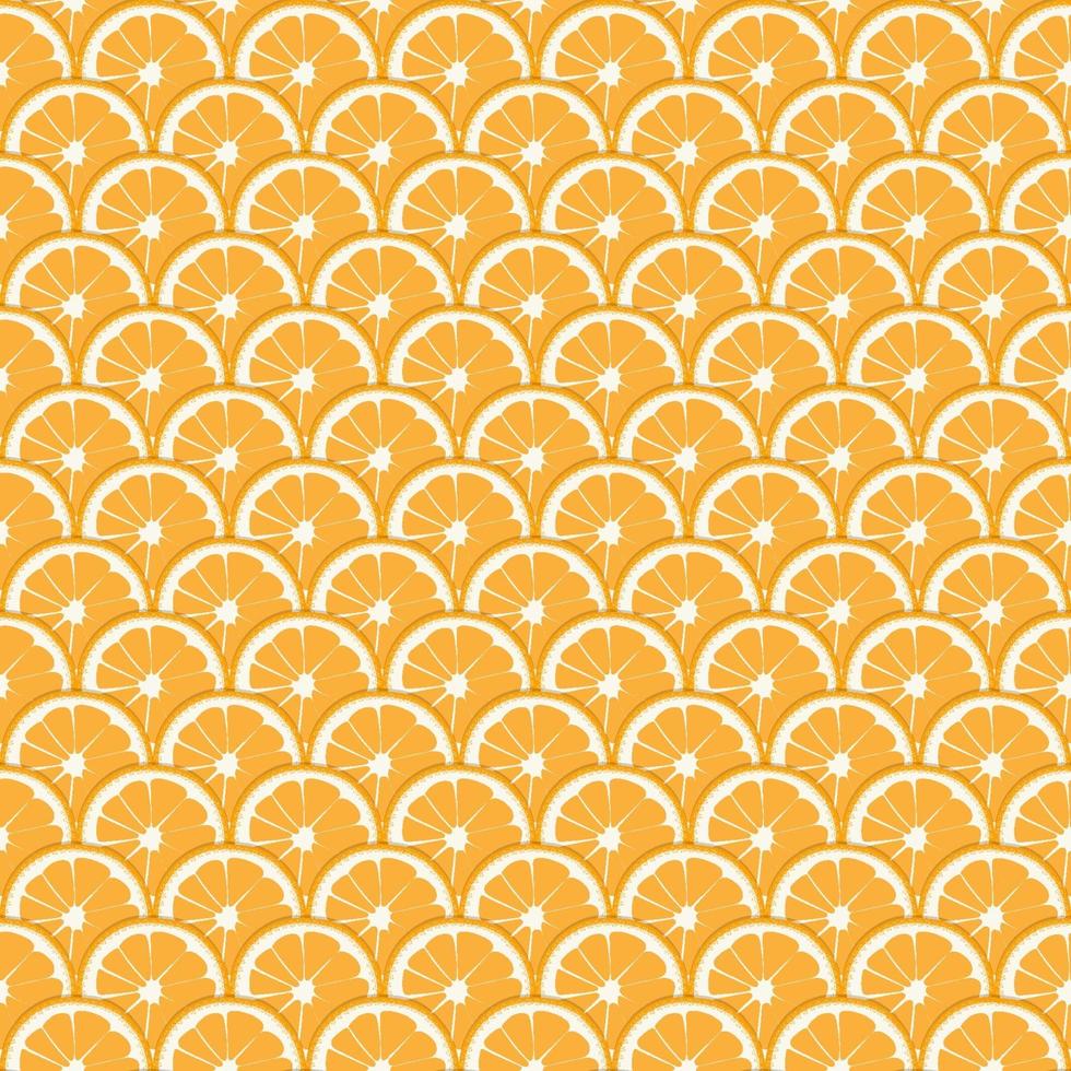 seamless pattern di frutta arancione vettore