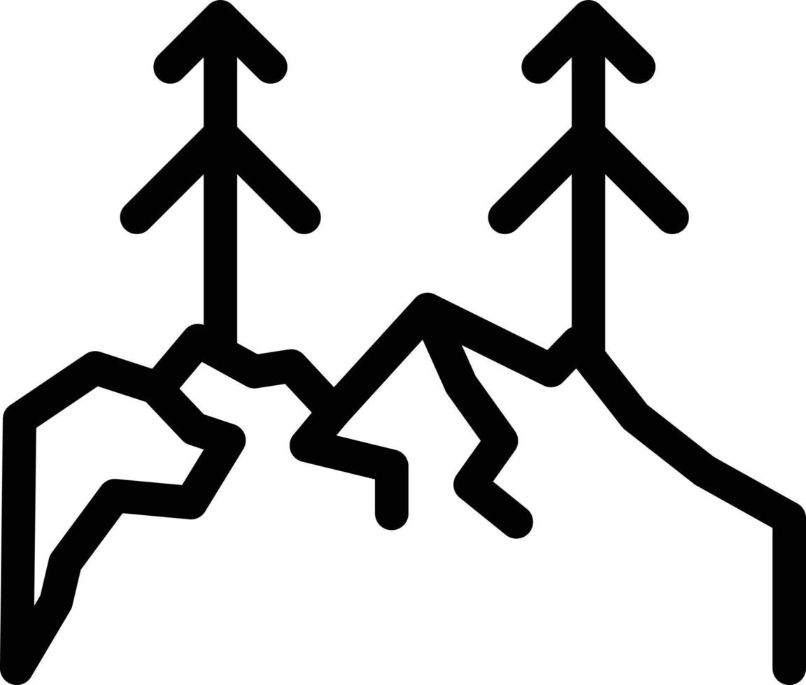 albero collina vettore illustrazione su un' sfondo.premio qualità simboli.vettore icone per concetto e grafico design.