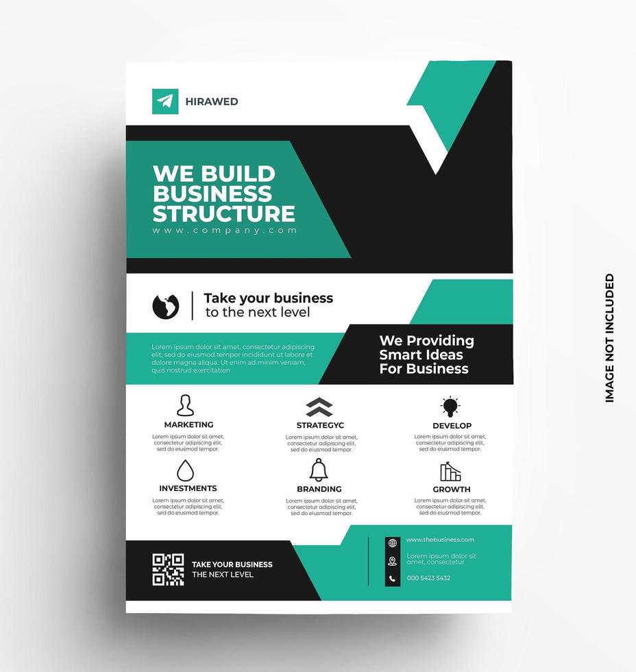 design brochure flyer creativo vettore