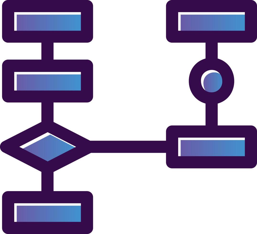 diagramma di flusso vettore icona design