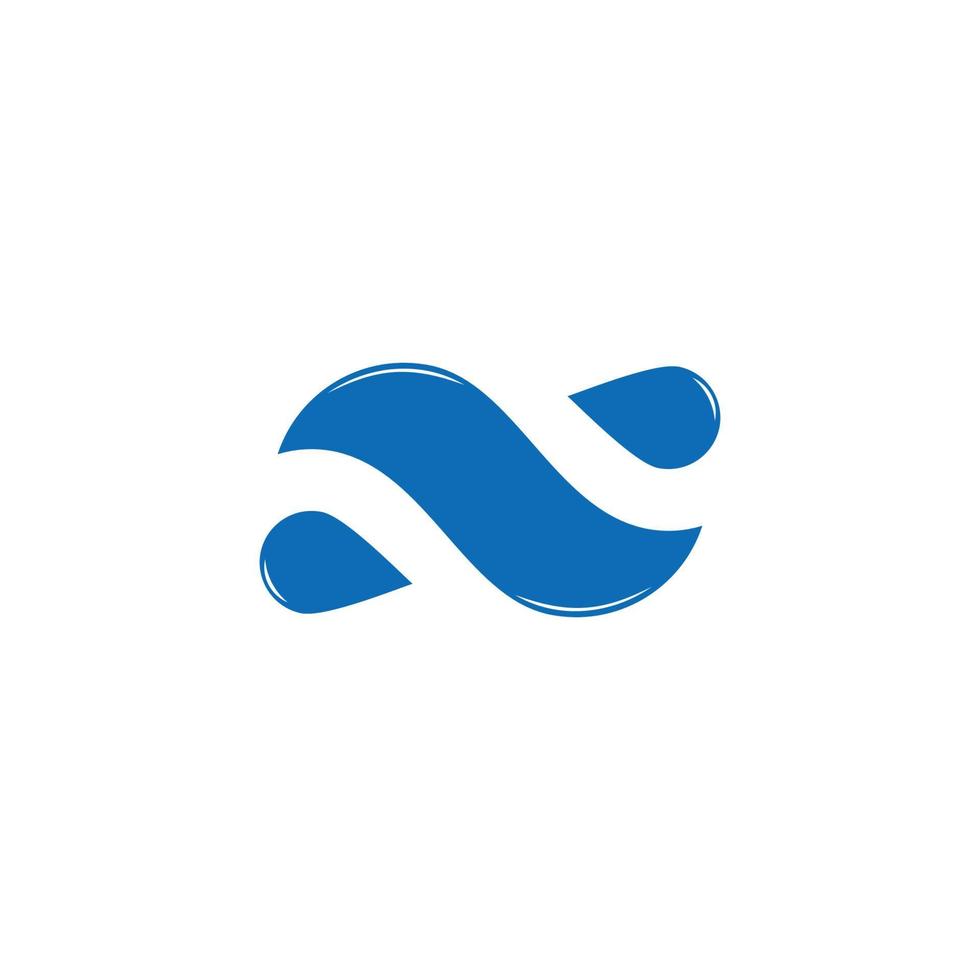 semplice geometrico acqua movimento simbolo logo vettore