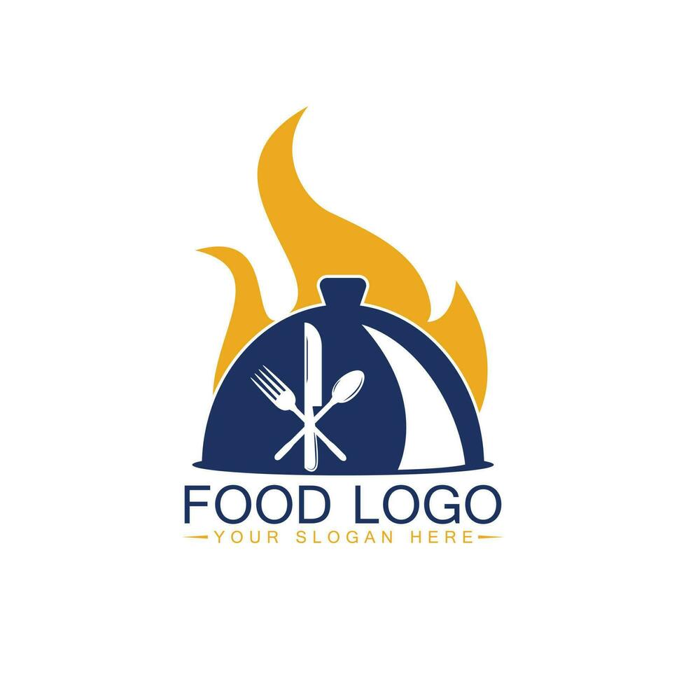 cibo logo vettore logo design.