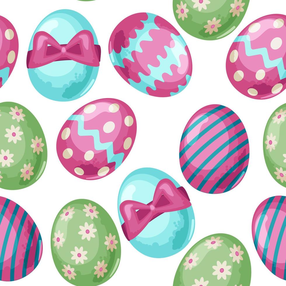 Pasqua senza soluzione di continuità modello con uovo. vettore illustrazione Perfetto per tessile, tessuto o involucro carta.