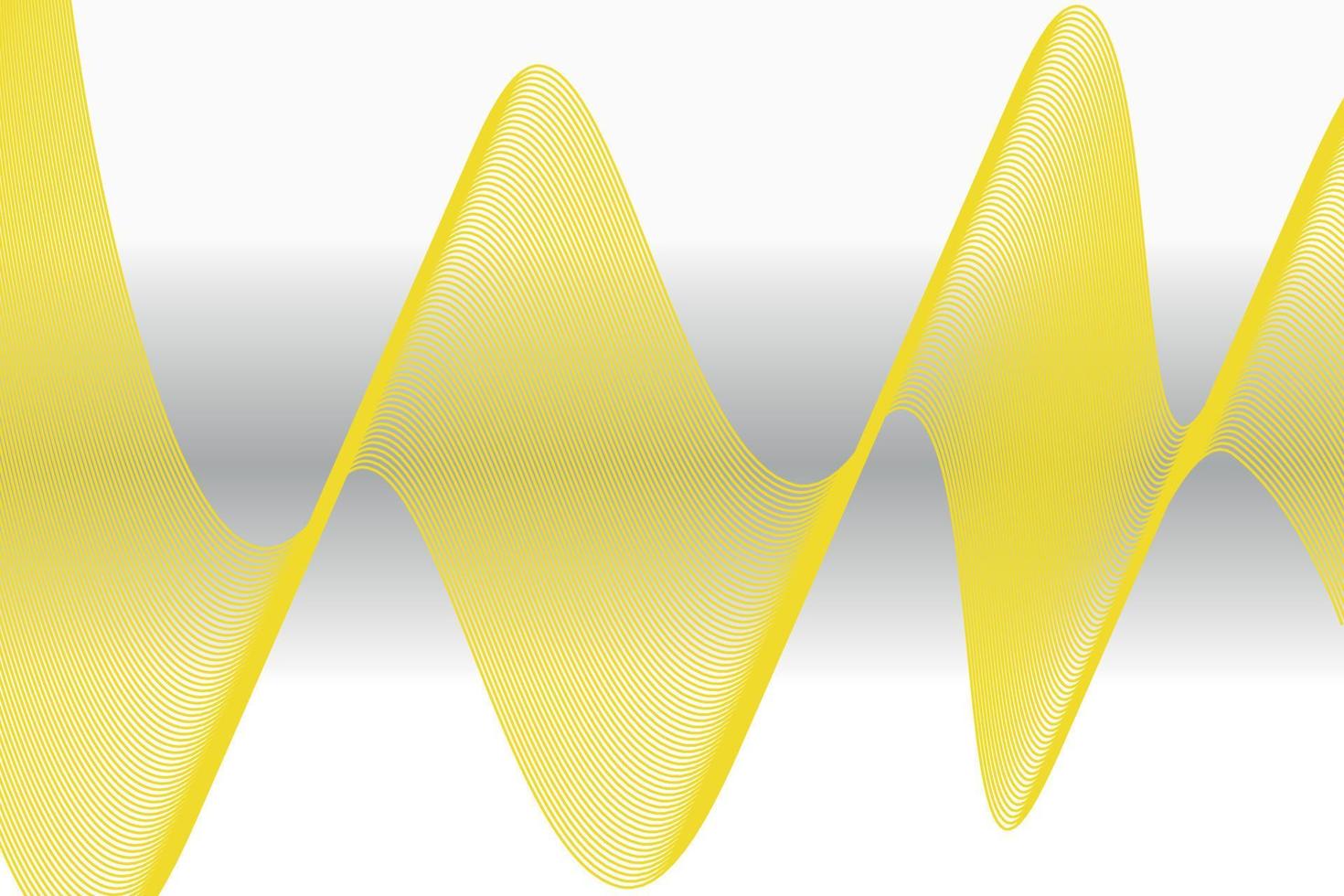 astratto giallo pendenza onda su nero e bianca pendenza sfondo adatto per atterraggio pagina e del desktop sfondo. fluido sfondo. 3d vettore