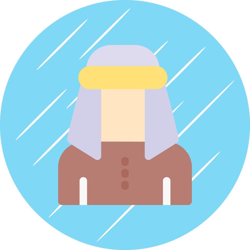 maschio beduino vettore icona design