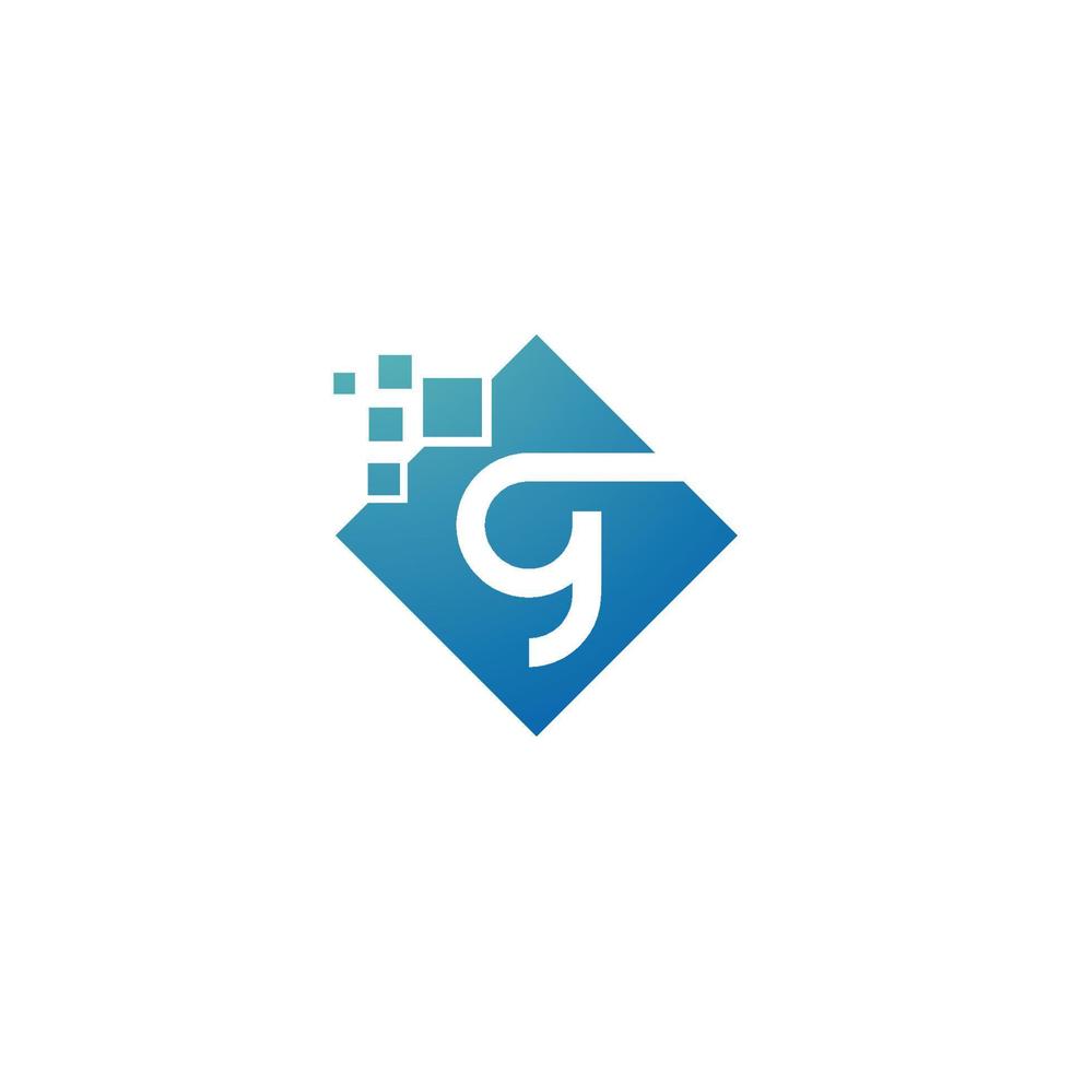 vettore astratto g tecnologia attività commerciale logo design