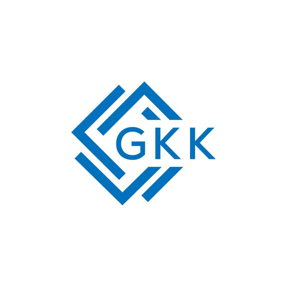 gkk lettera logo design su bianca sfondo. gkk creativo cerchio lettera logo concetto. gkk lettera design. vettore