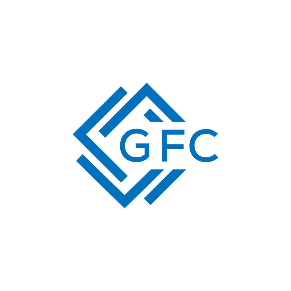 gfc lettera logo design su bianca sfondo. gfc creativo cerchio lettera logo concetto. gfc lettera design. vettore