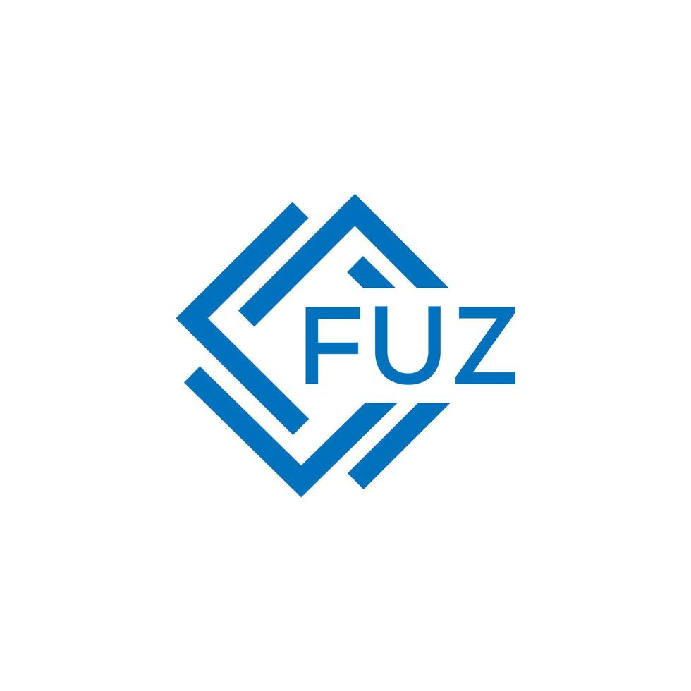 fuz lettera logo design su bianca sfondo. fuz creativo cerchio lettera logo concetto. fuz lettera design. vettore