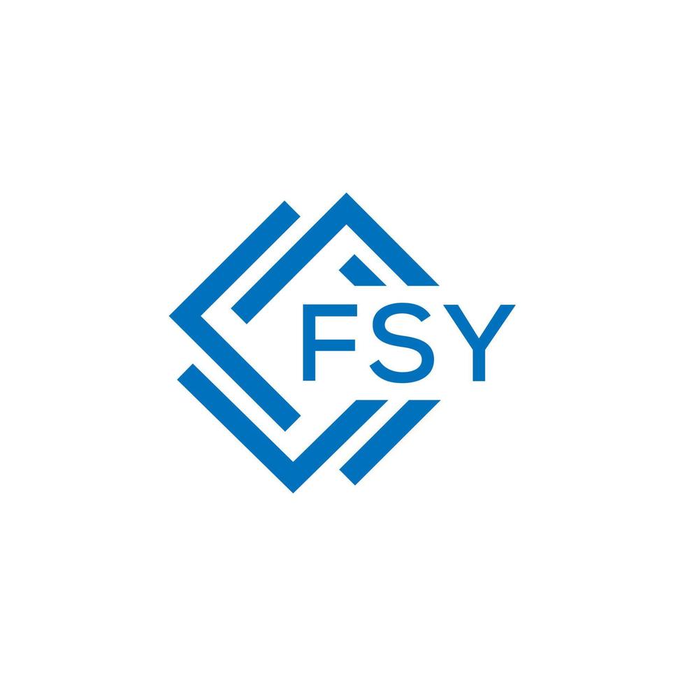 fsy lettera logo design su bianca sfondo. fsy creativo cerchio lettera logo concetto. fsy lettera design. vettore