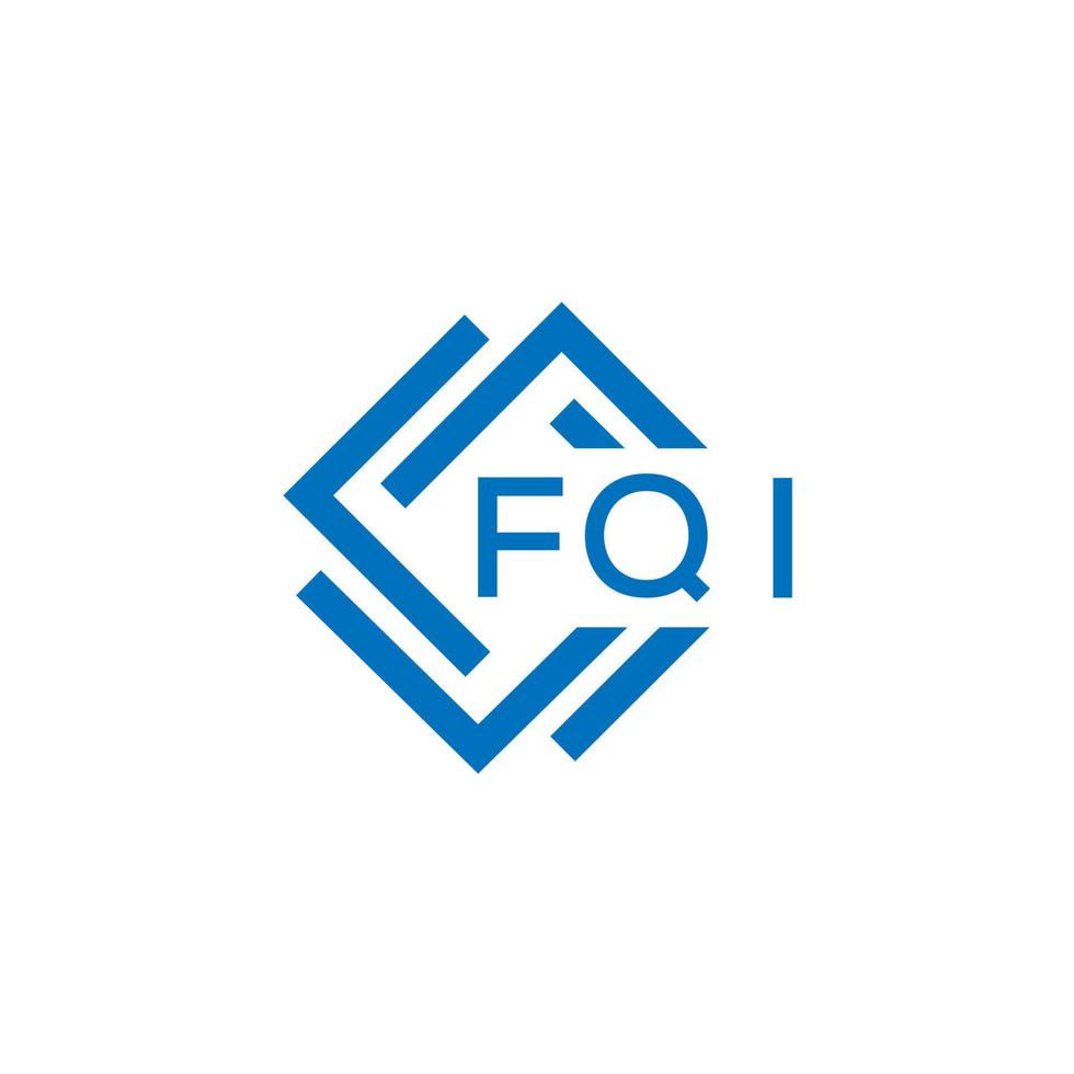 fqi lettera logo design su bianca sfondo. fqi creativo cerchio lettera logo concetto. fqi lettera design. vettore