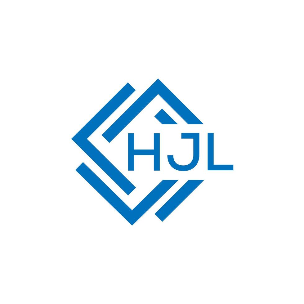 hjl lettera logo design su bianca sfondo. hjl creativo cerchio lettera logo concetto. hjl lettera design. vettore