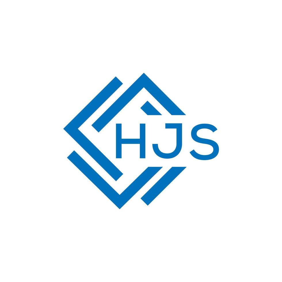 hjs lettera logo design su bianca sfondo. hjs creativo cerchio lettera logo concetto. hjs lettera design. vettore