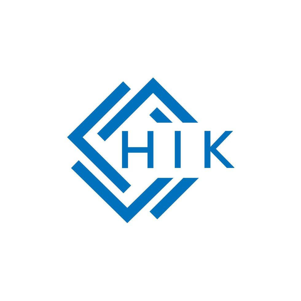 hik lettera logo design su bianca sfondo. hik creativo cerchio lettera logo concetto. hik lettera design. vettore