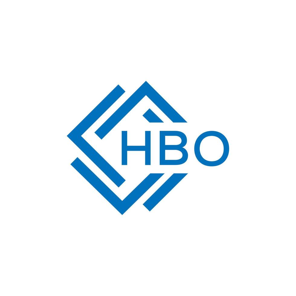 hbo lettera logo design su bianca sfondo. hbo creativo cerchio lettera logo concetto. hbo lettera design. vettore