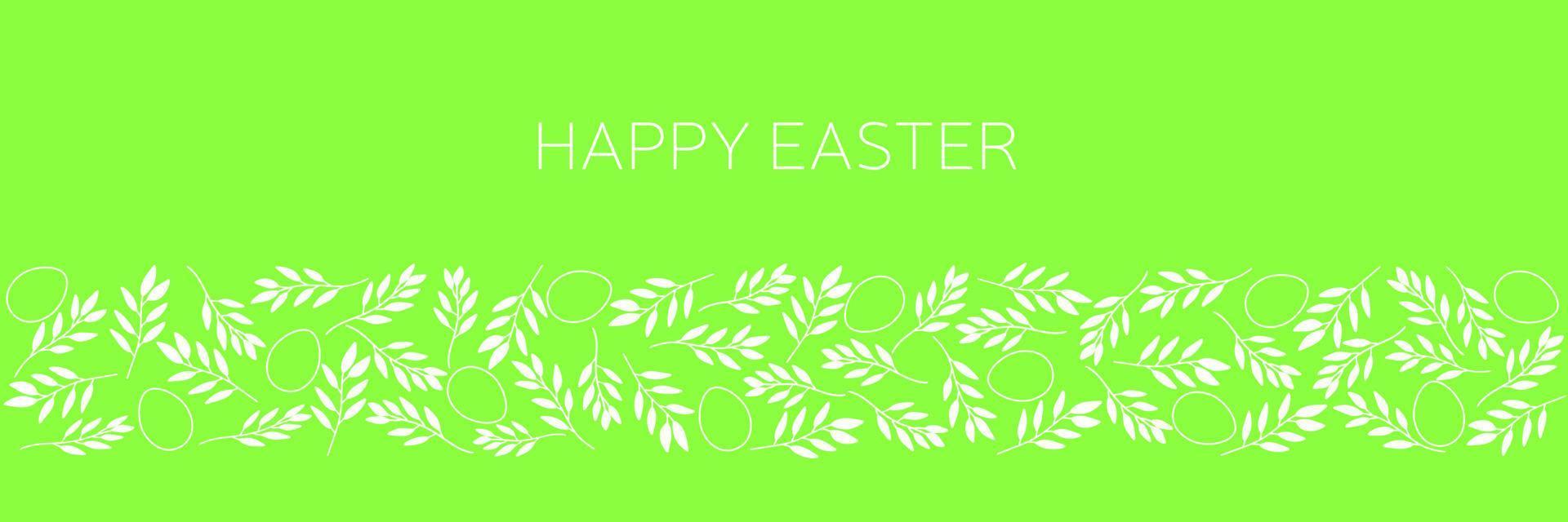 contento Pasqua striscione. scarabocchio luci bandiera per Pasqua vacanza con mano disegnare schema elementi. vettore illustrazione.