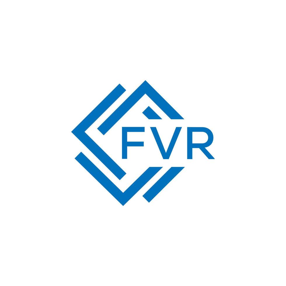 fvr lettera logo design su bianca sfondo. fvr creativo cerchio lettera logo concetto. fvr lettera design. vettore