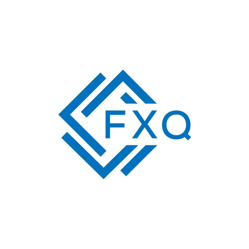 fxq lettera design.fxq lettera logo design su bianca sfondo. fxq creativo cerchio lettera logo concetto. fxq lettera design. vettore