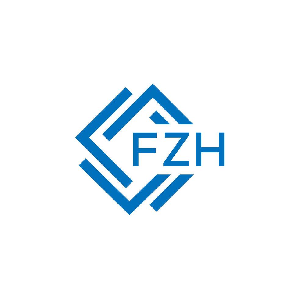 fz lettera design.fz lettera logo design su bianca sfondo. fz creativo cerchio lettera logo concetto. fz lettera design. vettore