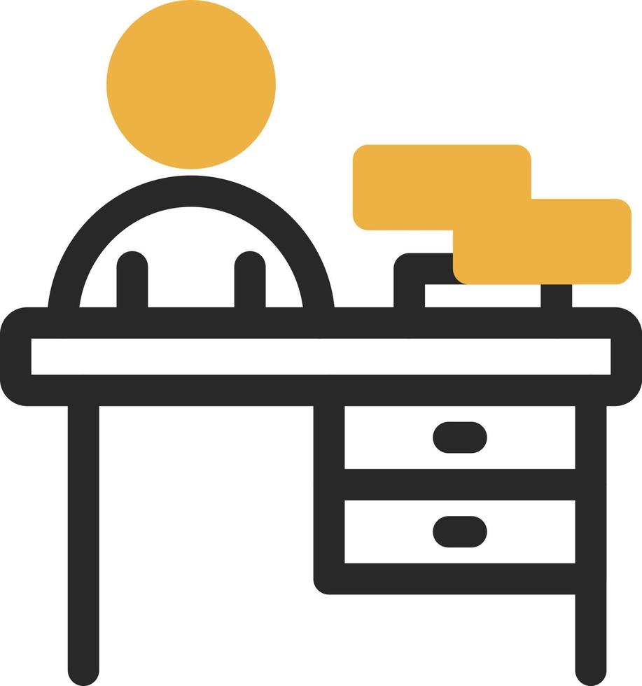 ufficio scrivania vettore icona design