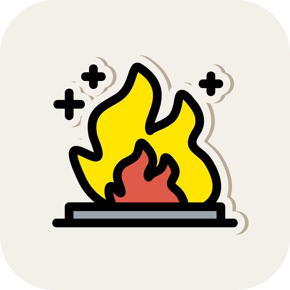 fuoco energia vettore icona design