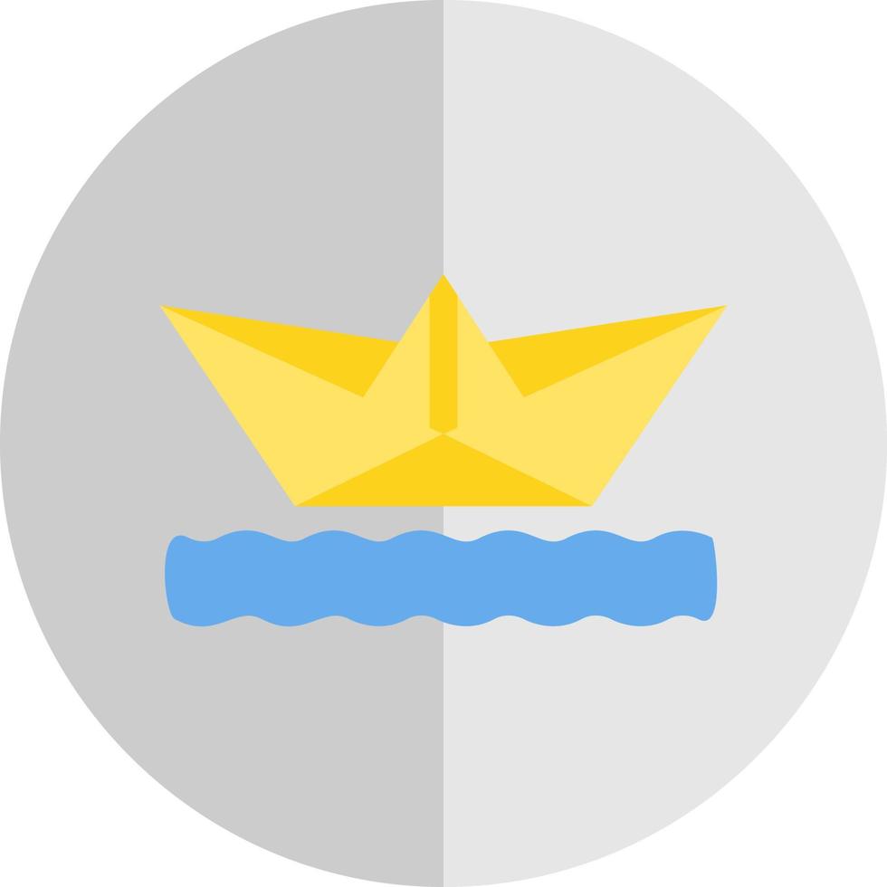 carta barca vettore icona design