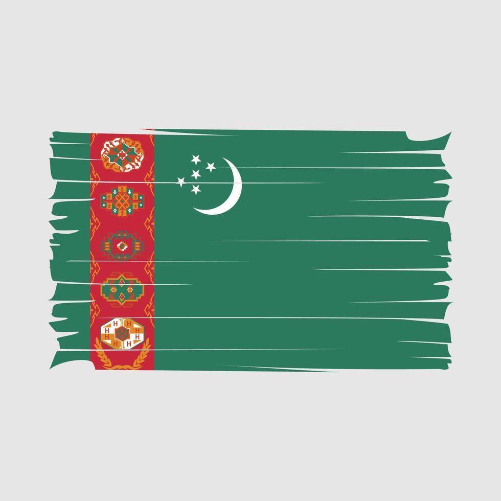vettore di bandiera turkmenistan