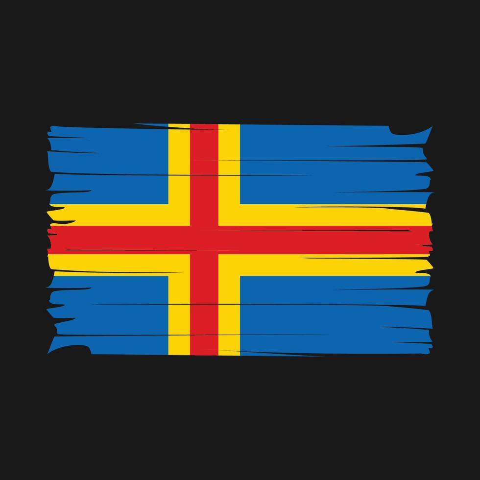 vettore di bandiera delle isole aland