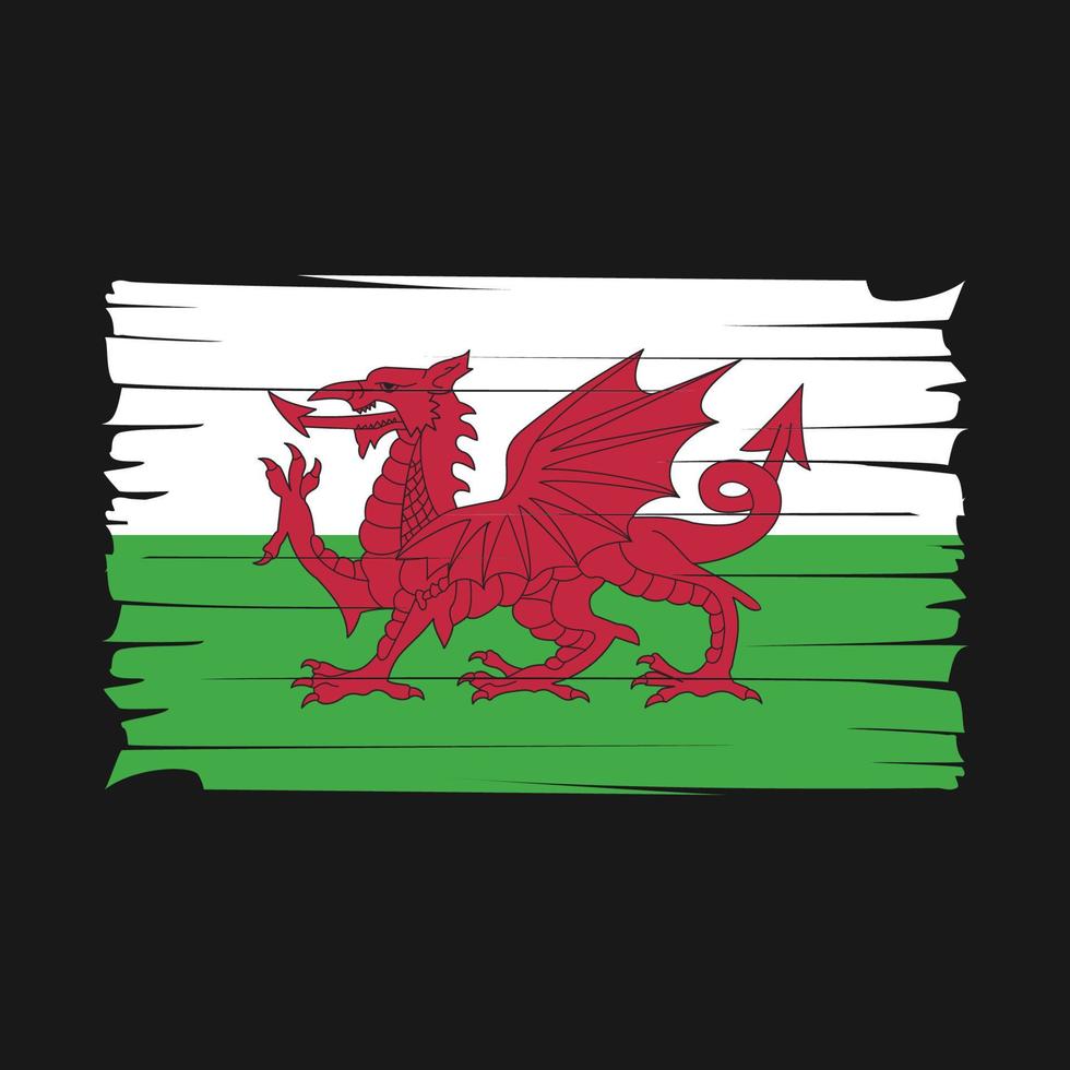 vettore di bandiera del Galles