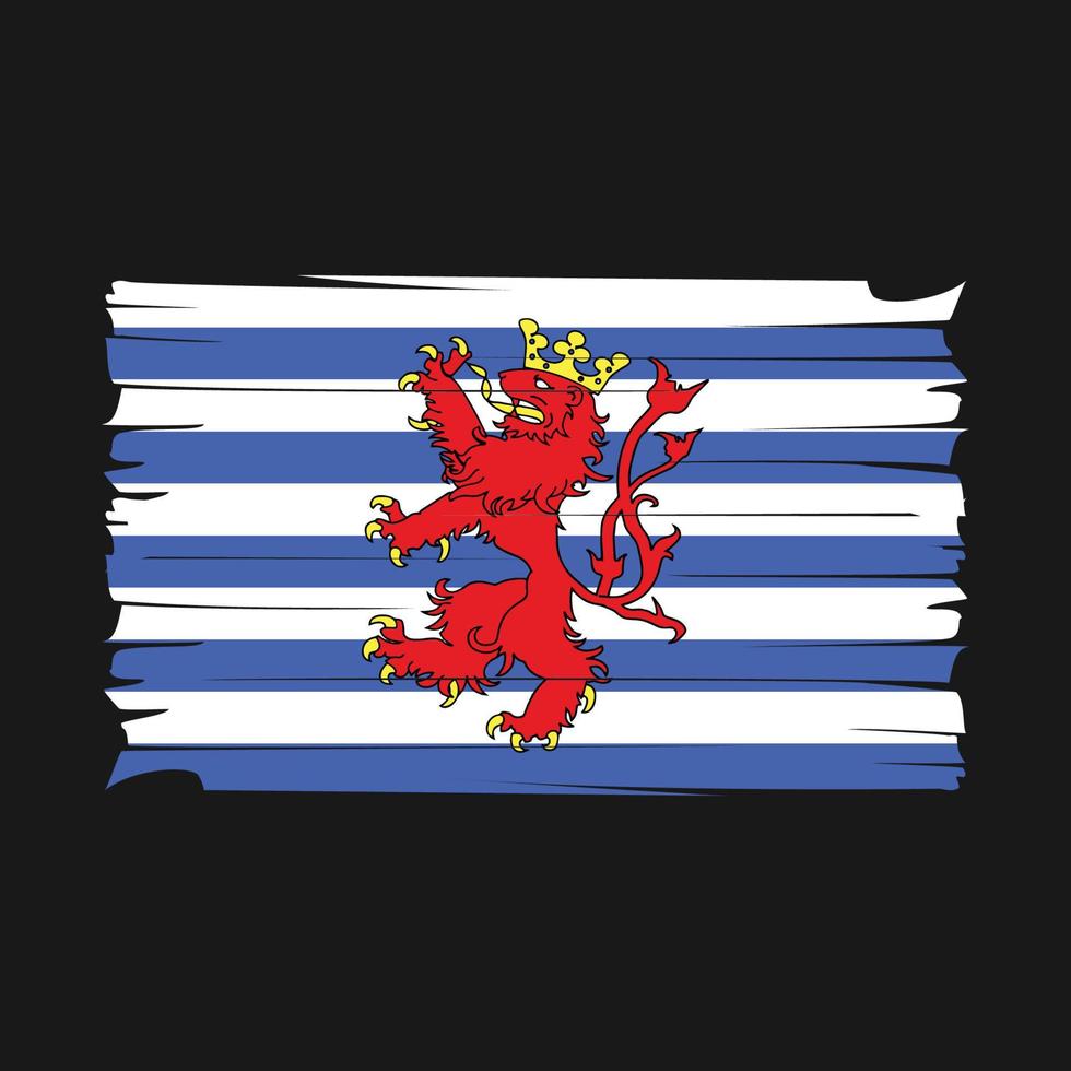 vettore di bandiera del lussemburgo