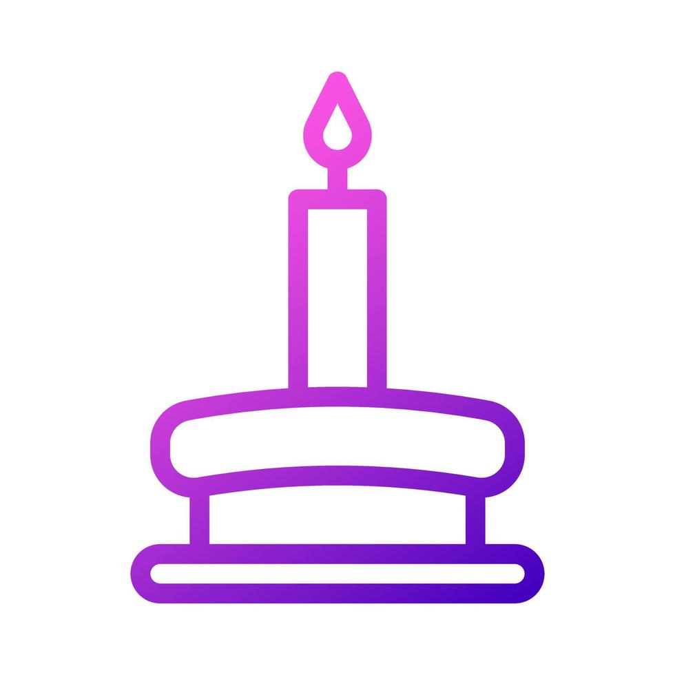 candela icona viola rosa stile Ramadan illustrazione vettore elemento e simbolo Perfetto.