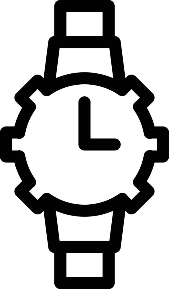 illustrazione vettoriale dell'orologio da polso su uno sfondo. simboli di qualità premium. icone vettoriali per il concetto e la progettazione grafica.