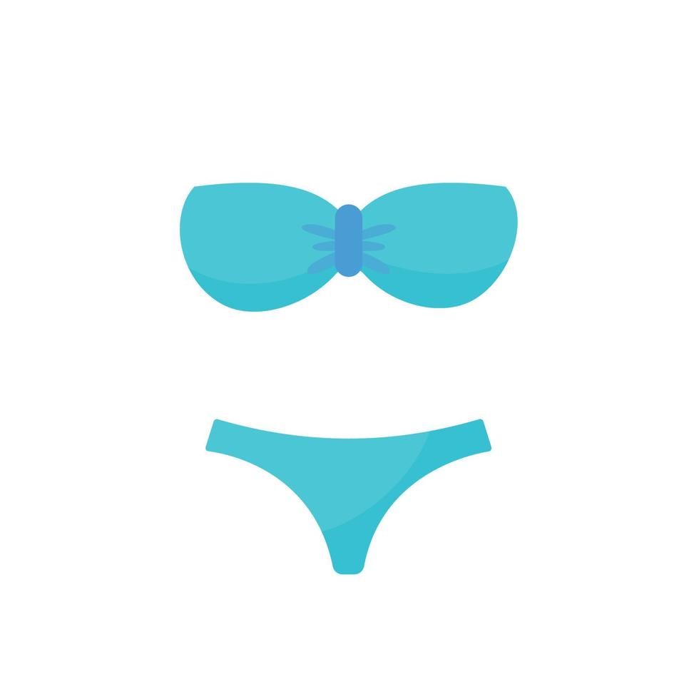 spiaggia bikini per donne. estate mare tempo libero turismo vettore