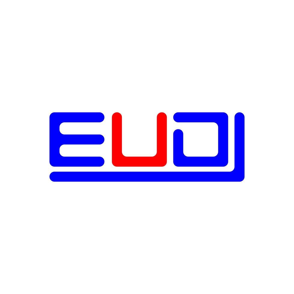 eud lettera logo creativo design con vettore grafico, eud semplice e moderno logo.