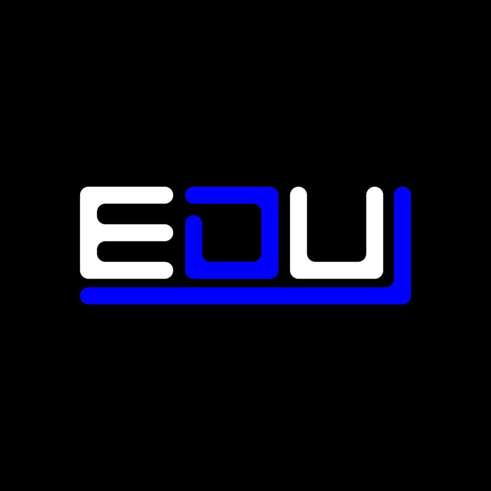 edu lettera logo creativo design con vettore grafico, edu semplice e moderno logo.