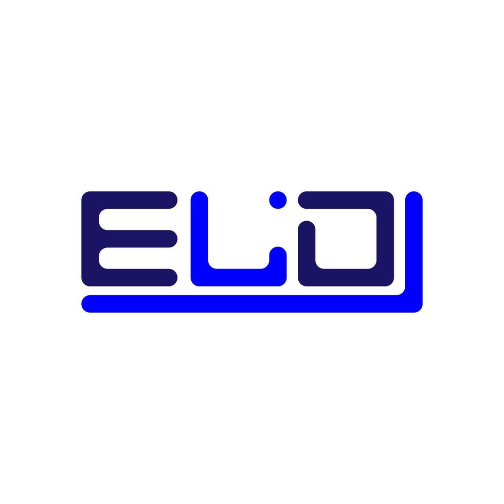 eld lettera logo creativo design con vettore grafico, eld semplice e moderno logo.