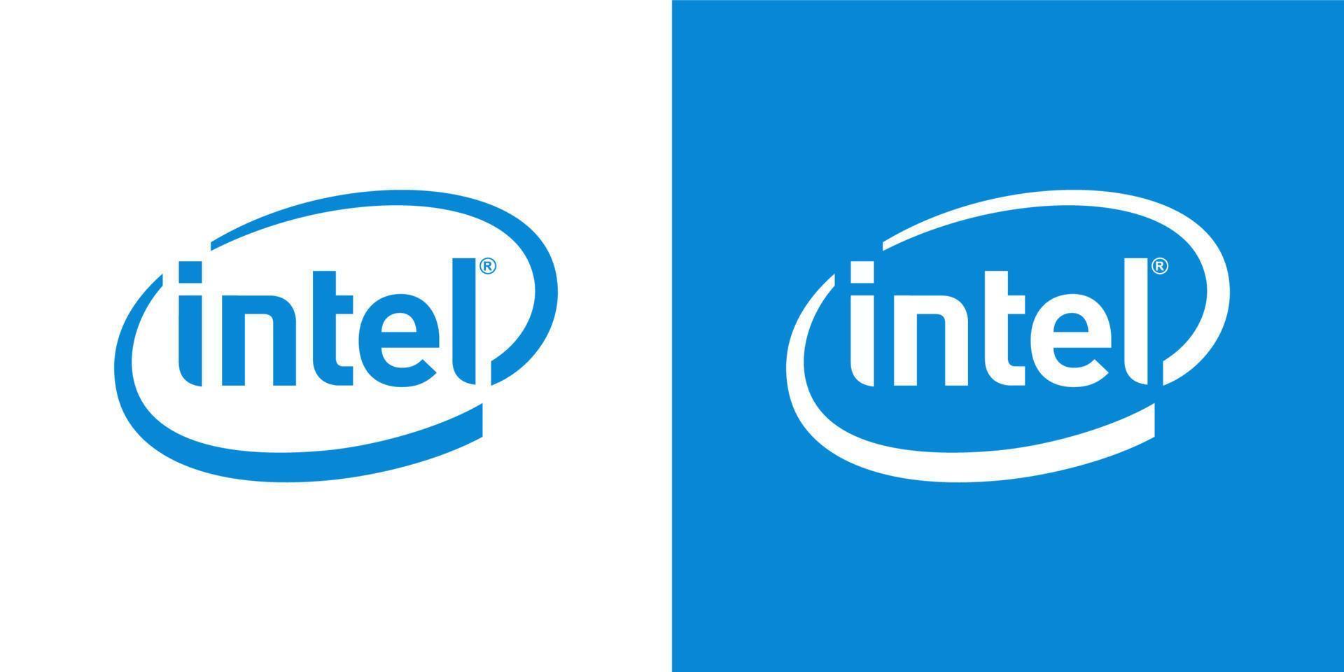 Intel logo vettore, Intel icona gratuito vettore