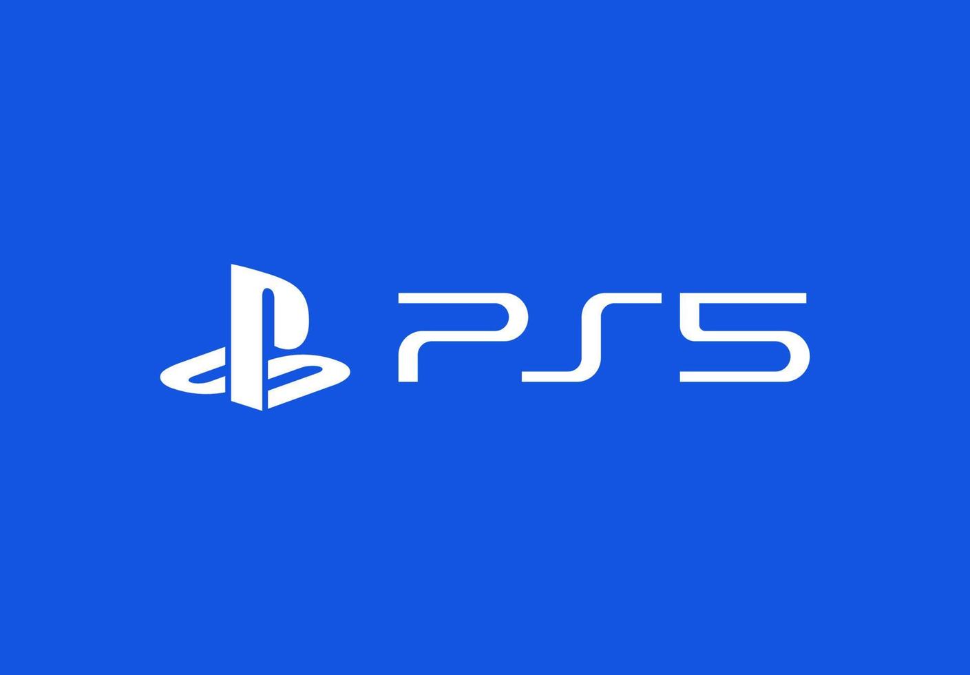 stazione di gioco, ps5, ps4 logo gratuito vettore