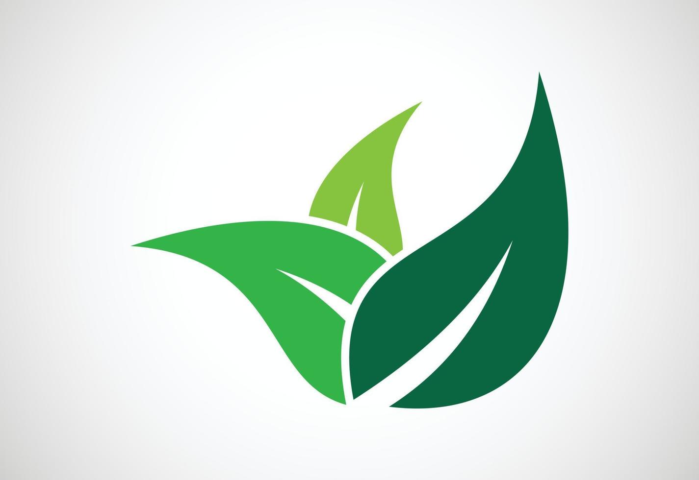 creativo verde natura logo disegno, vettore design modello