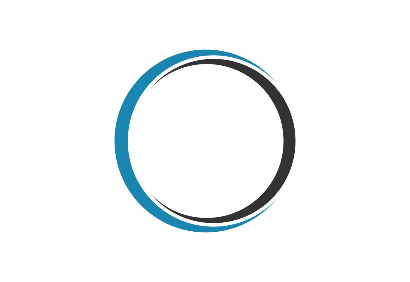 cerchio forma logo disegno, vettore illustrazione