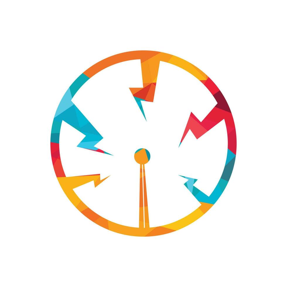 elettronico tecnologia logo design. elettricità energia logo. vettore