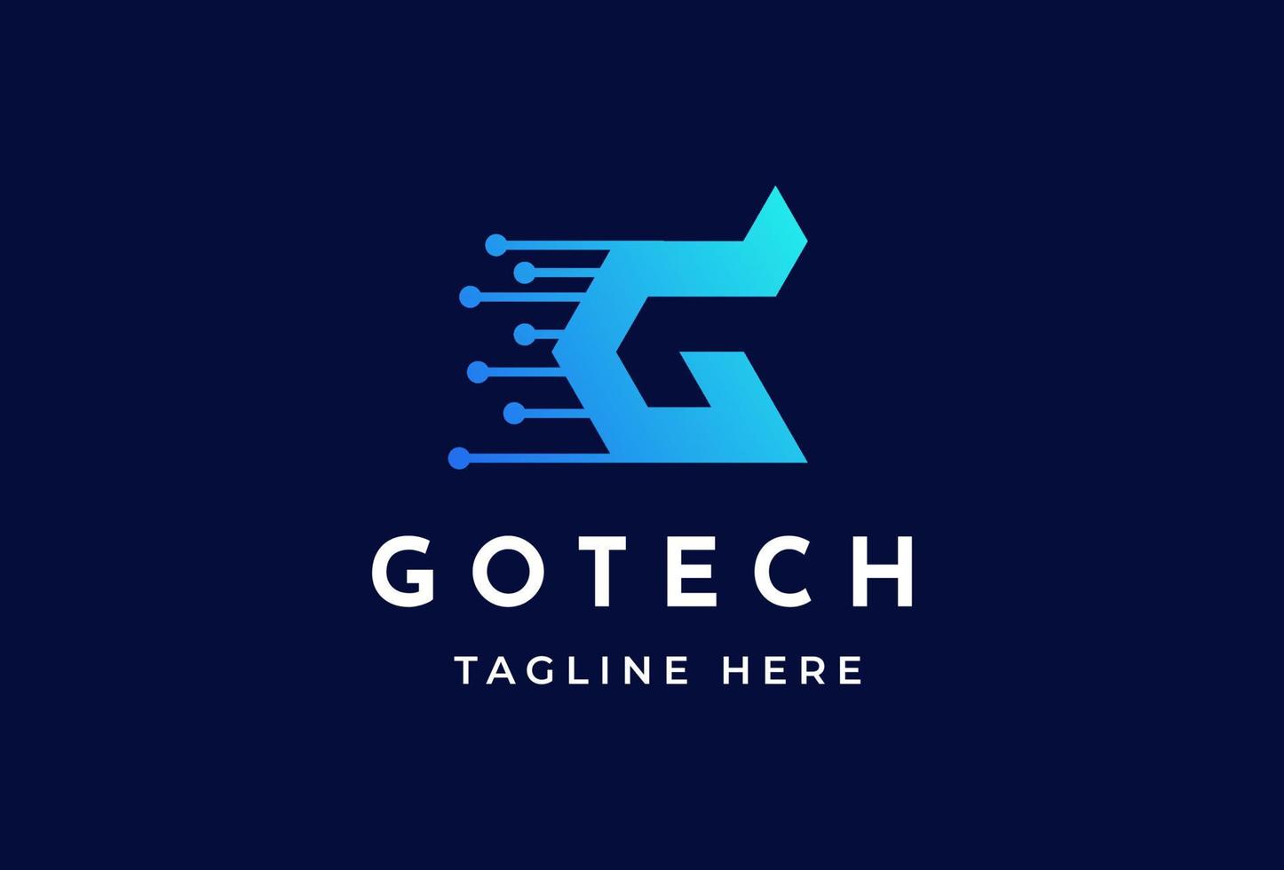 creativo lettera g Tech icona logo design concetto. iniziale simbolo per aziendale attività commerciale identità. alfabeto vettore elemento