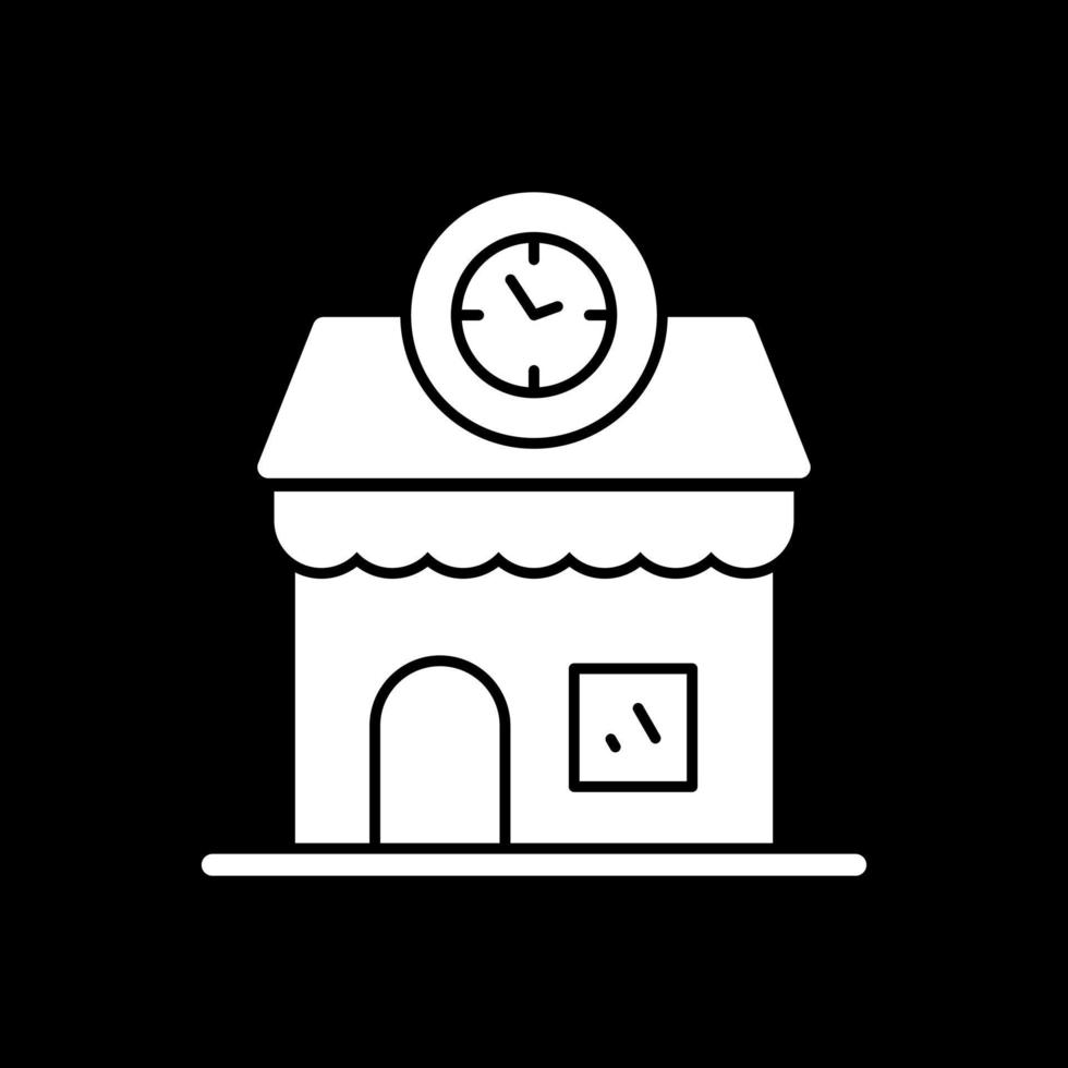 orologio negozio vettore icona design