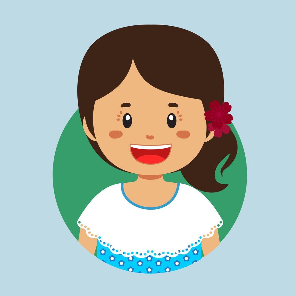 avatar di un' argentina personaggio vettore