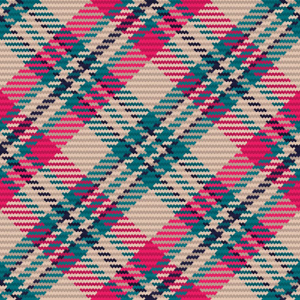 senza soluzione di continuità modello di Scozzese tartan plaid. ripetibile sfondo con dai un'occhiata tessuto struttura. vettore fondale a strisce tessile Stampa.