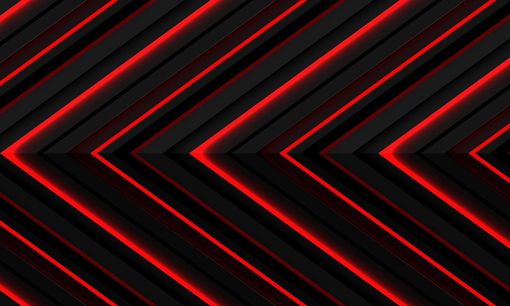 astratto rosso leggero neon grigio metallico nero ombra freccia direzione modello design moderno futuristico tecnologia sfondo vettore