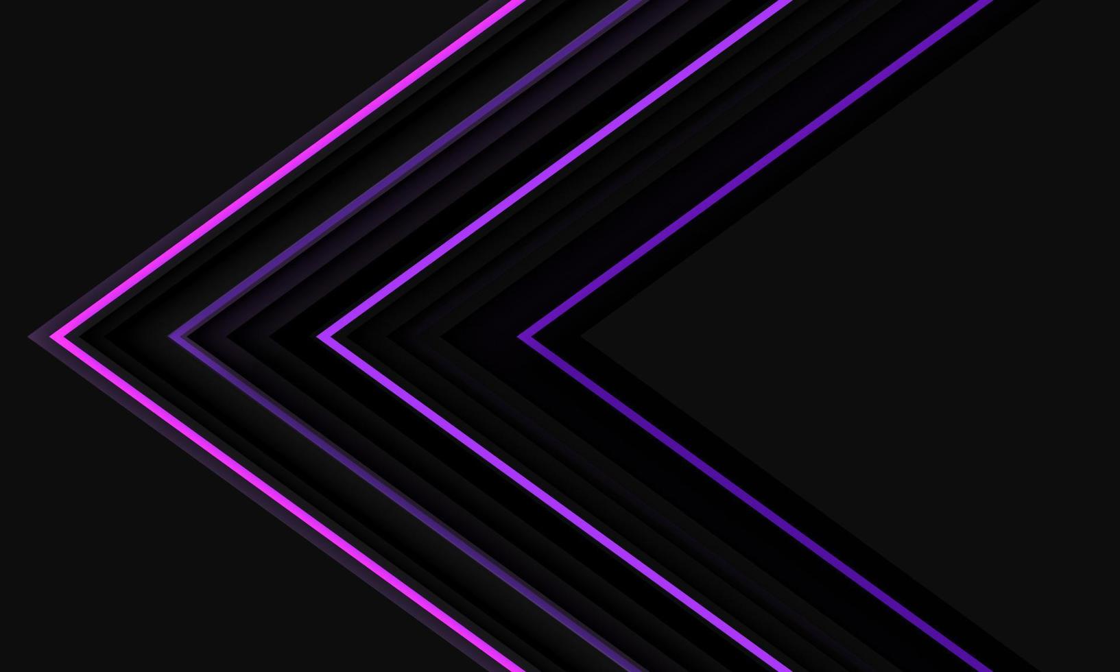 astratto viola leggero neon grigio metallico nero ombra freccia direzione modello design moderno futuristico tecnologia sfondo vettore