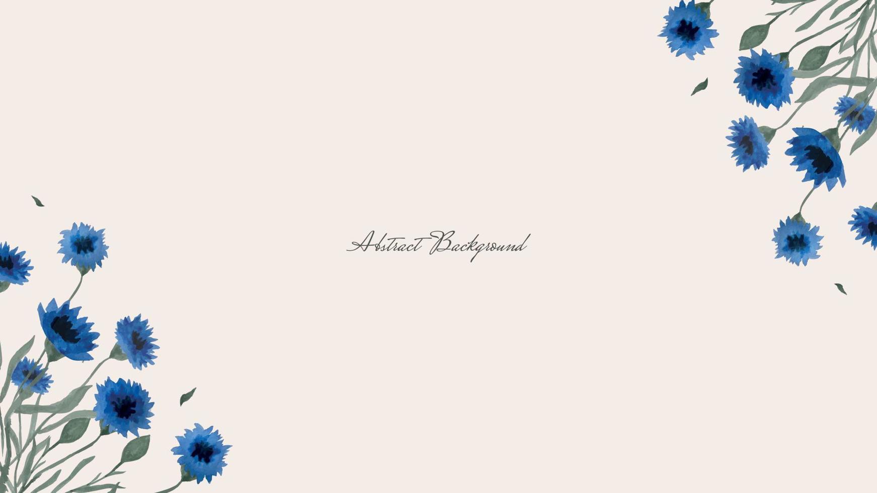 orizzontale rustico sfondo con campo fiore, fiordaliso, mazzo di blu fiori. vettore
