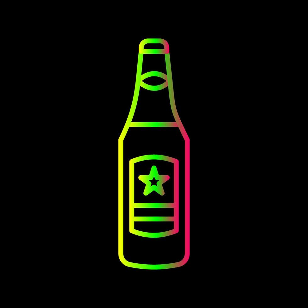 birra bottiglia vettore icona
